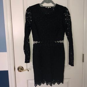 Black lace dress